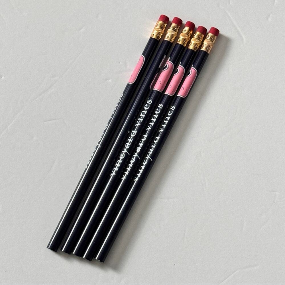 Vineyard Vines Writing Pencil Five Pack Logo Design